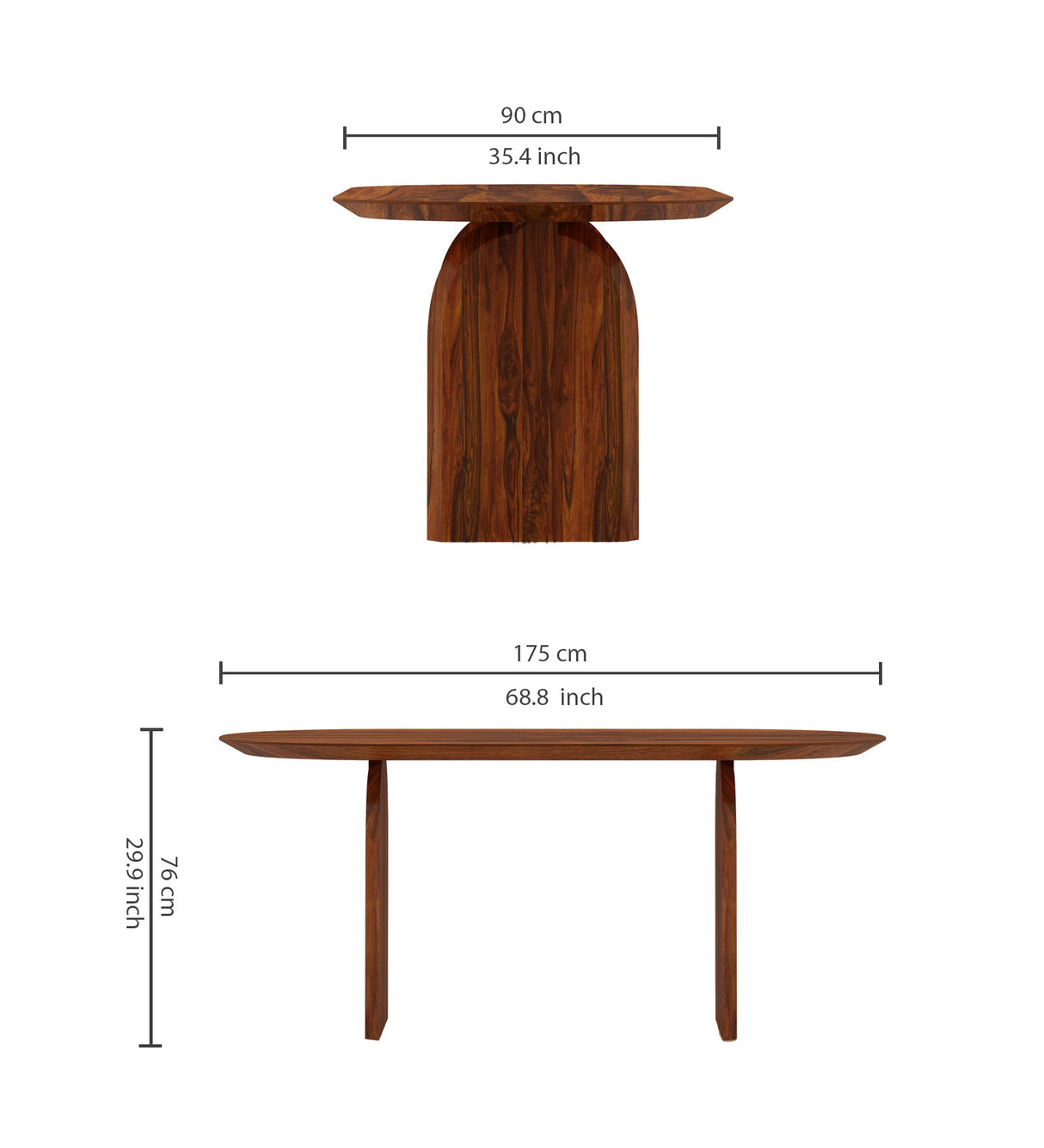 Hummer Solid Sheesham Wood 6 Seater Dining Set - 3 Years Warranty
