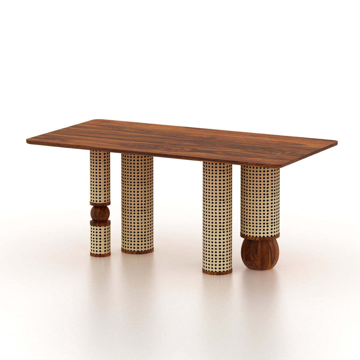 Naptune Solid Sheesham Wood 6 Seater Dining Set - 3 Years Warranty