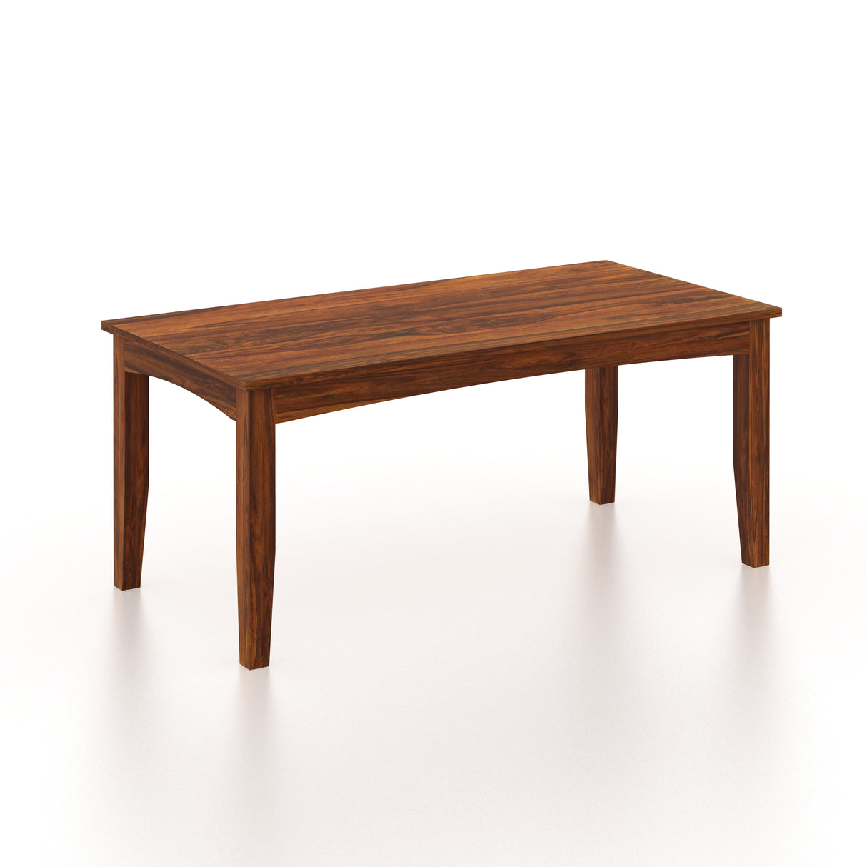 Swiss Solid Sheesham Wood 6 Seater Dining Table Set - 3 Years Warranty