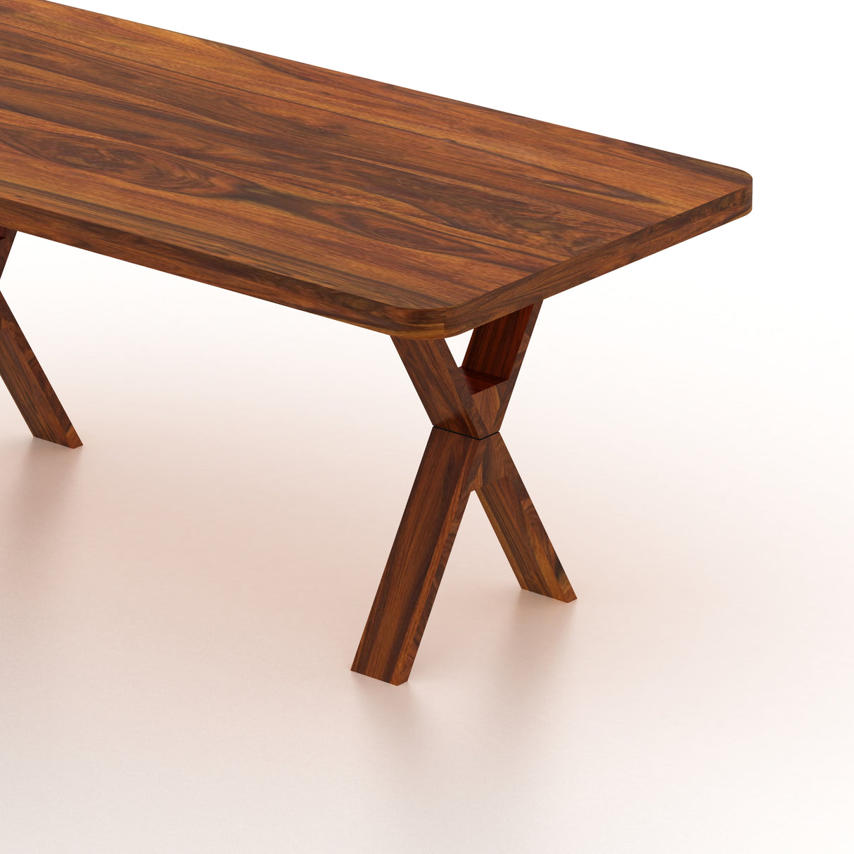 MARTIN Solid Sheesham Wood 6 Seater Dining Table Set - 3 Years Warranty
