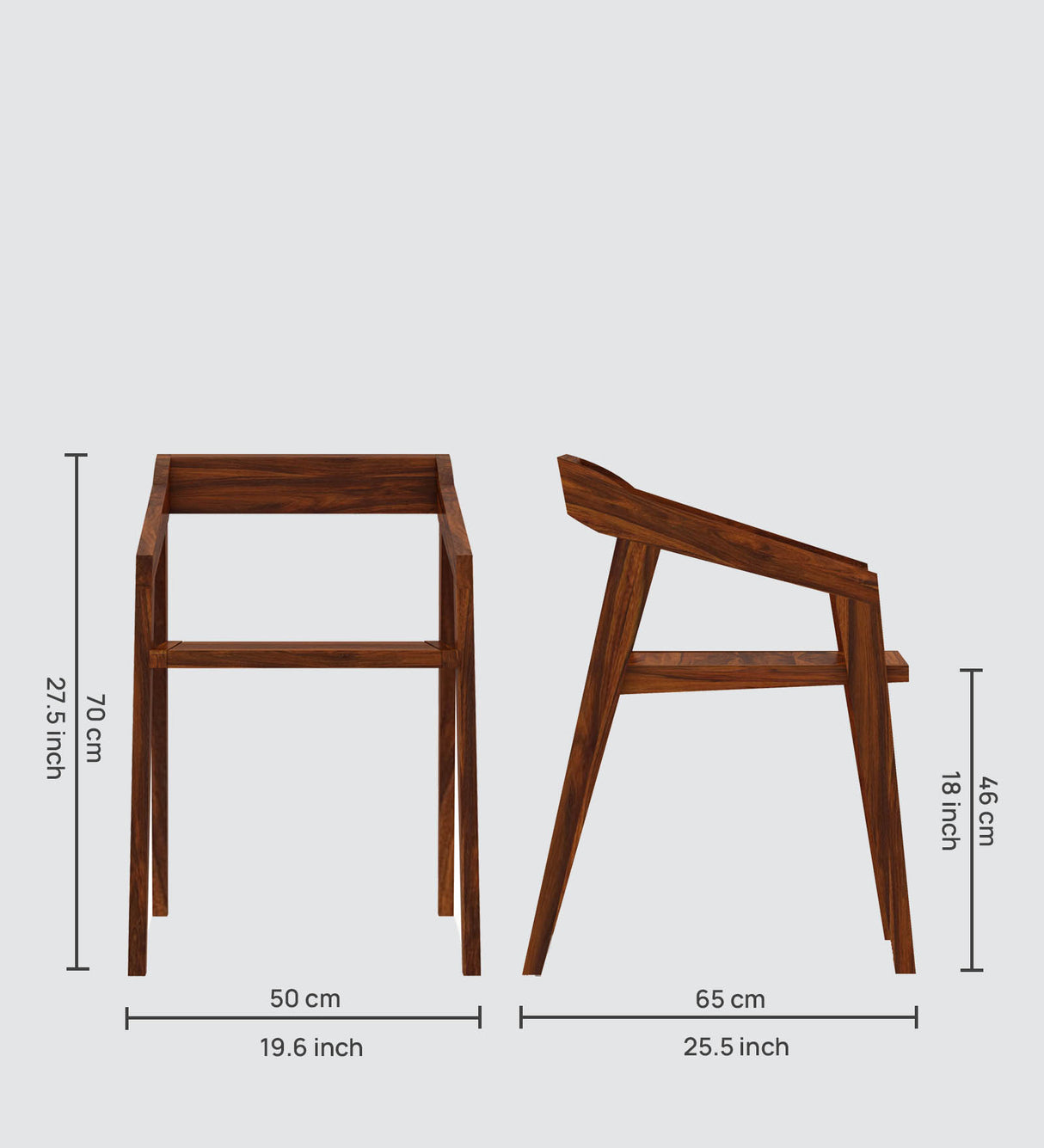 Emporio Solid Sheesham Wood 4 Seater Dining Set - 3 Years Warranty