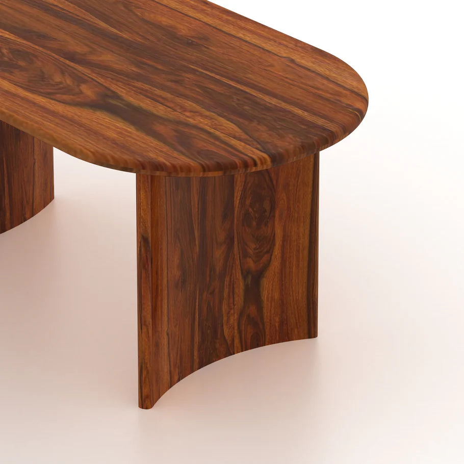 CHICAGO Solid Sheesham Wood 6 Seater Dining Table - 3 Years Warranty