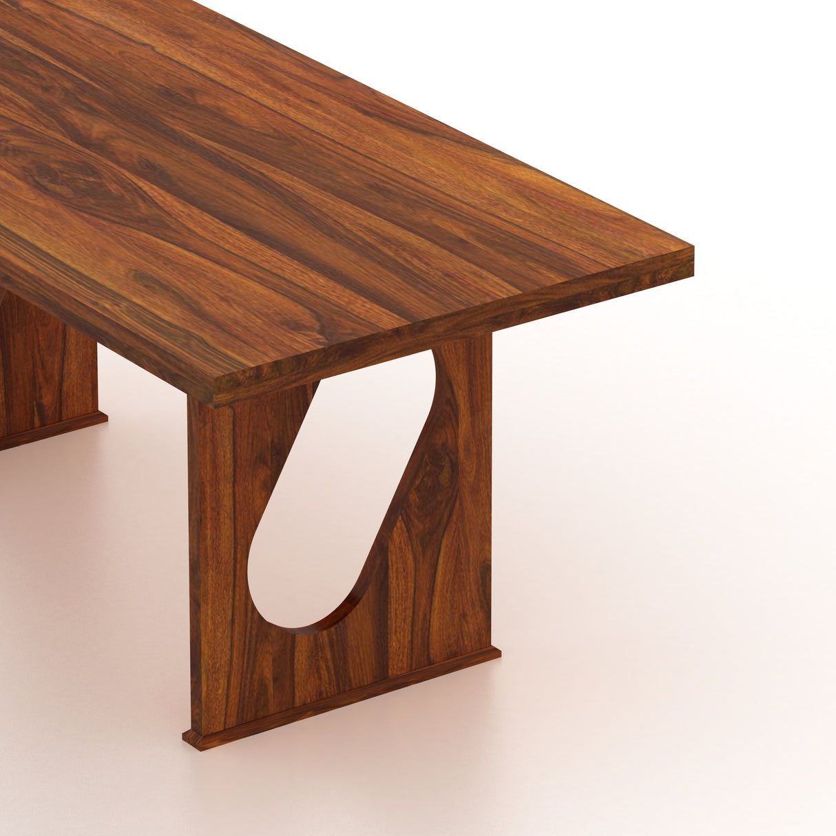 RAFEL Solid Sheesham Wood 6 Seater Dining Table Set - 3 Years Warranty