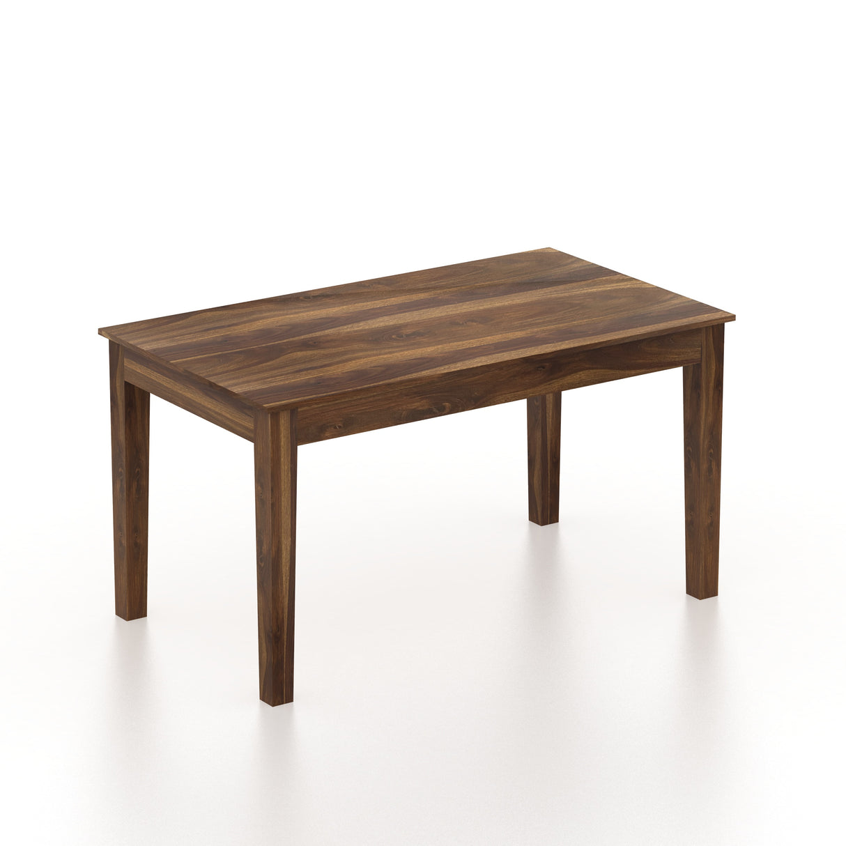 Syrus Rattan Solid Sheesham Wood 6 Seater Dining Table Set- 3 Years Warranty