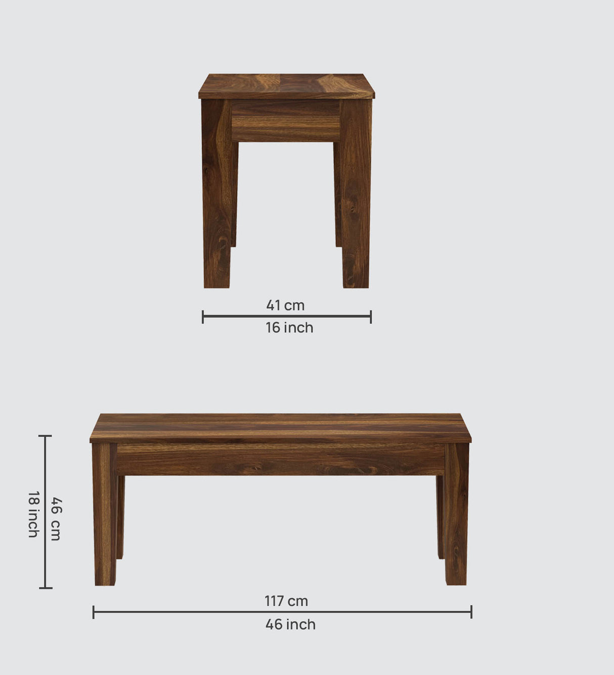 Syrus Rattan Solid Sheesham Wood 6 Seater Dining Table Set- 3 Years Warranty