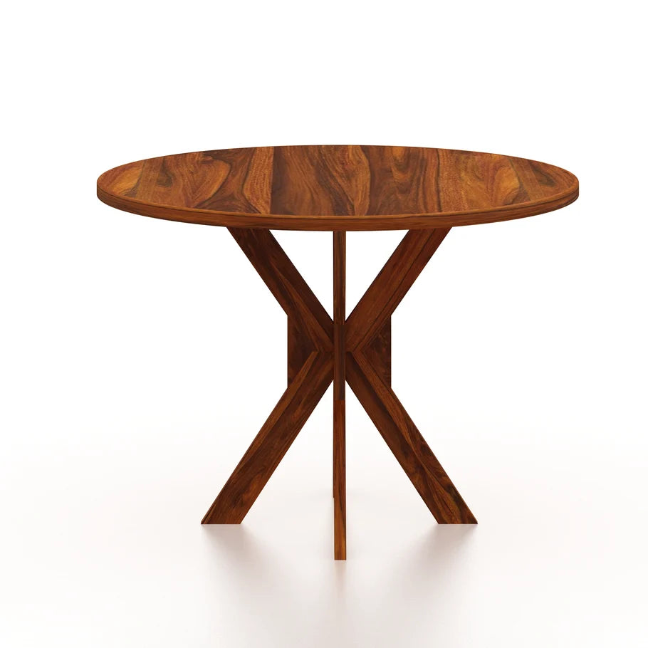 Maurus Oval Solid Sheesham Wood 4 Seater Dining Table - 3 Years Warranty