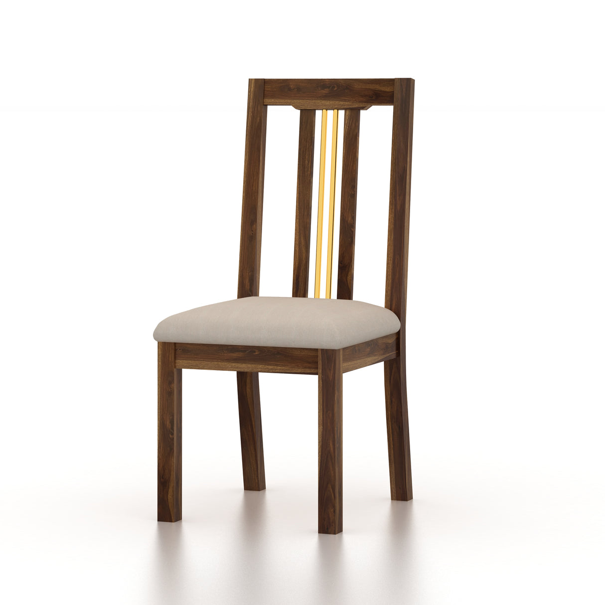 Edin Solid Sheesham Wood Office/Study/Dining Chair - 3 Years Warranty
