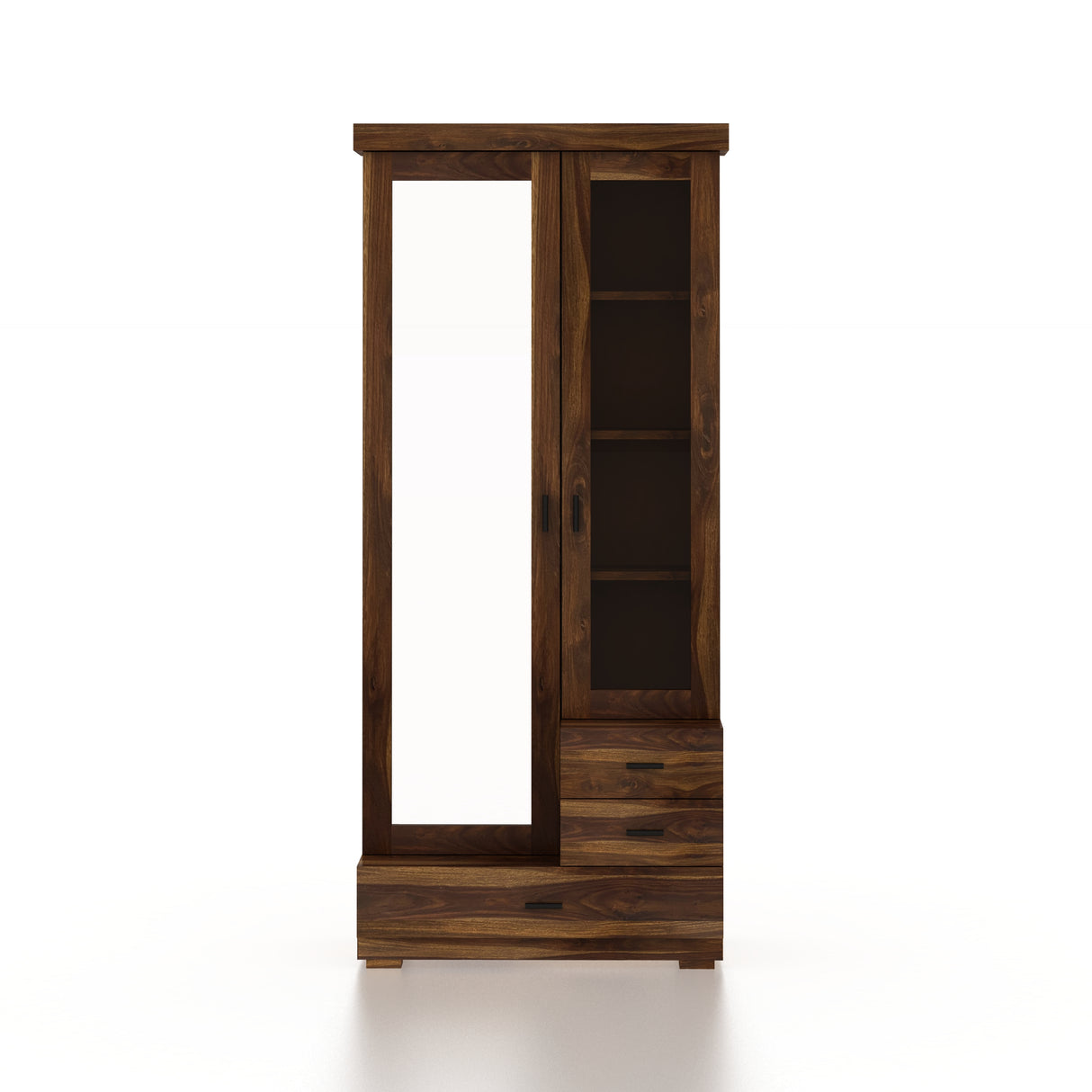 RAYON Solid Sheesham Wood Dressing Table With Cabinet - 3 Years Warranty