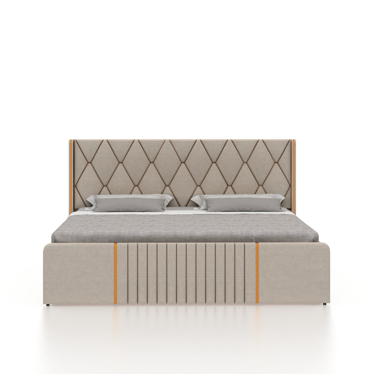 Archer Upholstered Bed With Box Storage - 12 Months Warranty(LUXE EDITION)