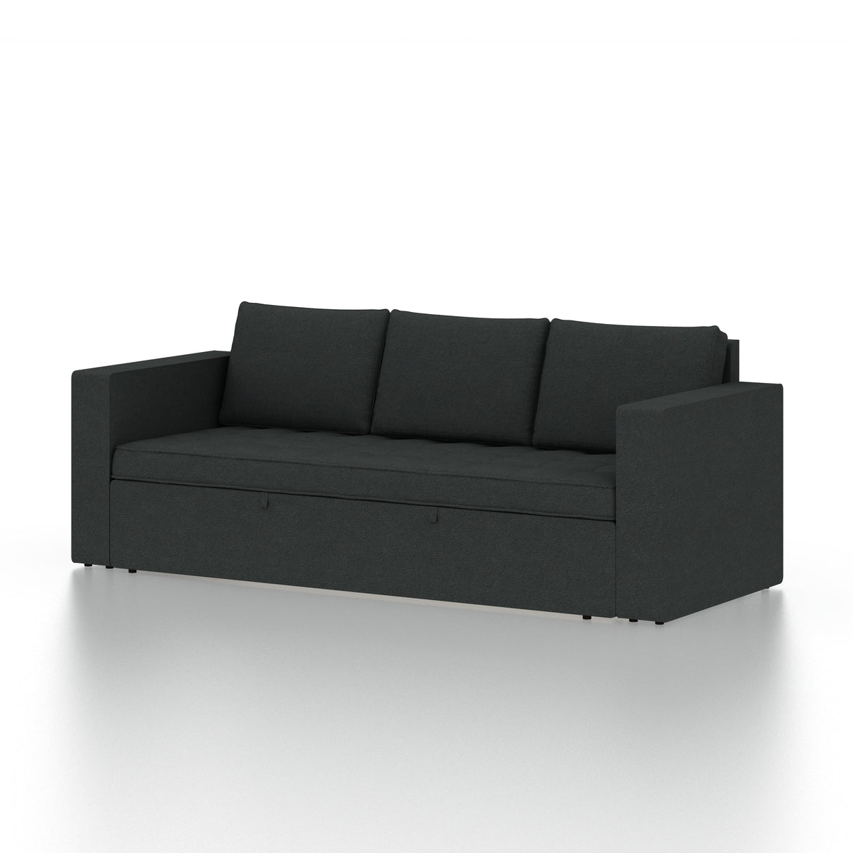 FABRIO Three Seater Upholstered Sofa Cum Bed Velvet - 12 Months Warranty - TAR