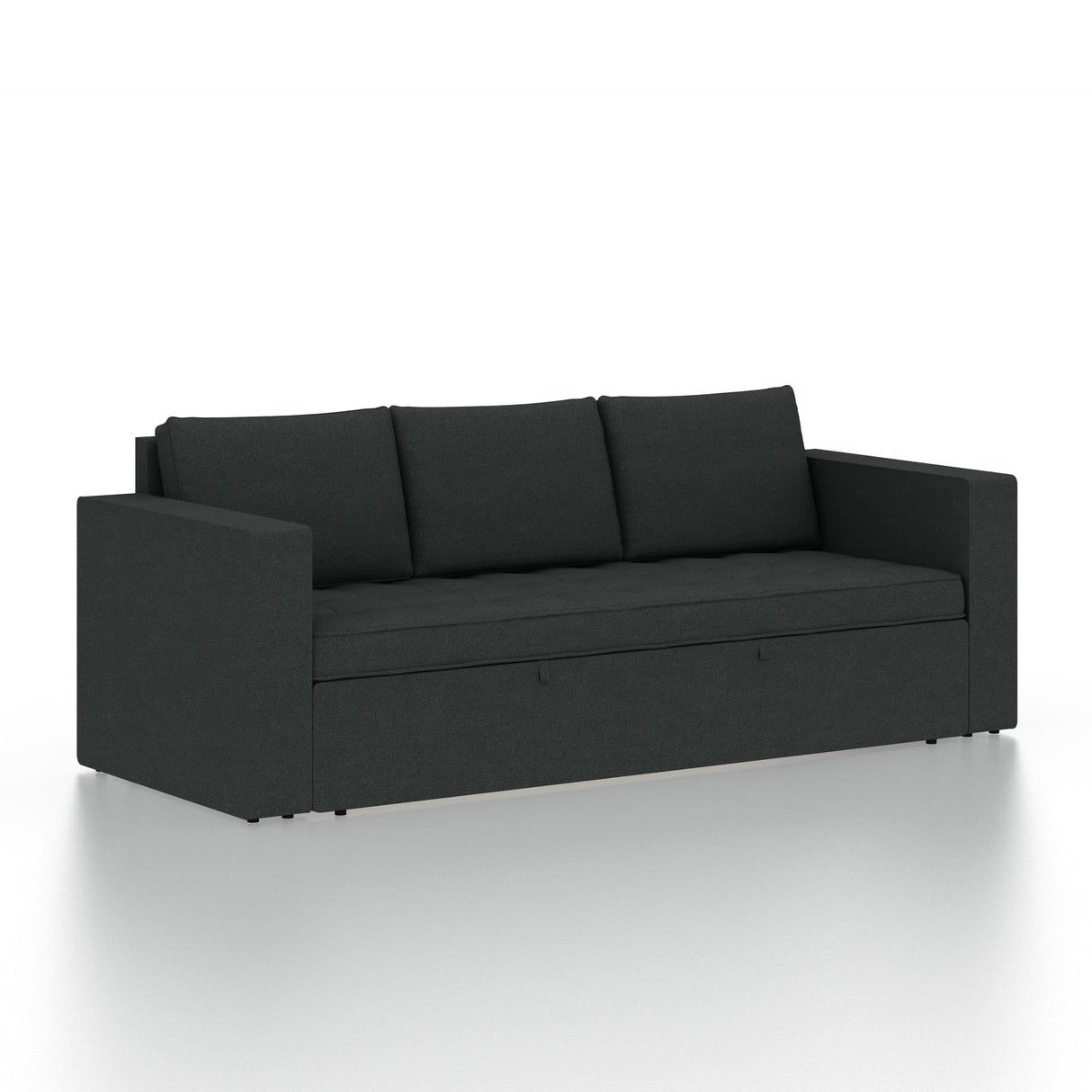 FABRIO Three Seater Upholstered Sofa Cum Bed Velvet - 12 Months Warranty - TAR