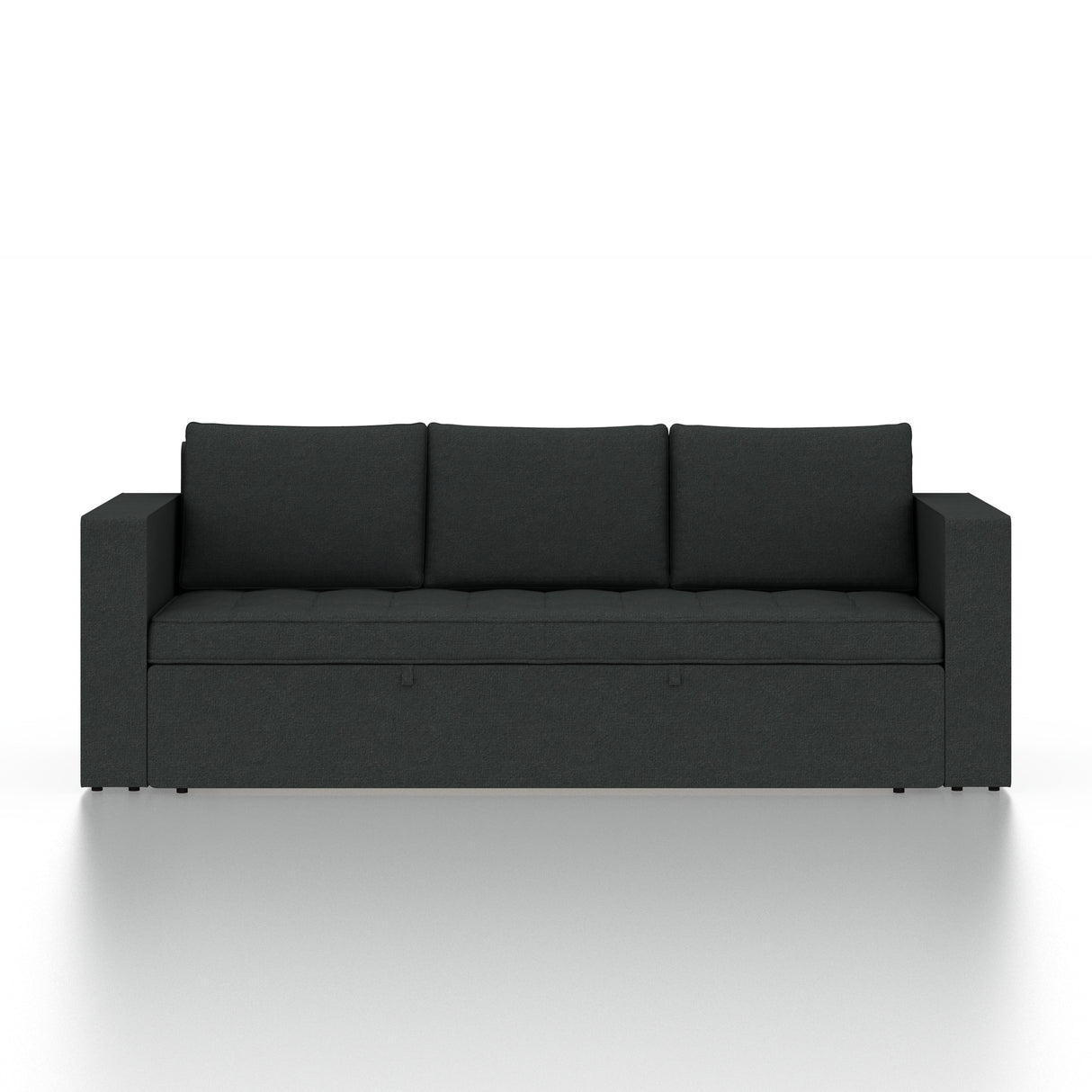 FABRIO Three Seater Upholstered Sofa Cum Bed Velvet - 12 Months Warranty - TAR