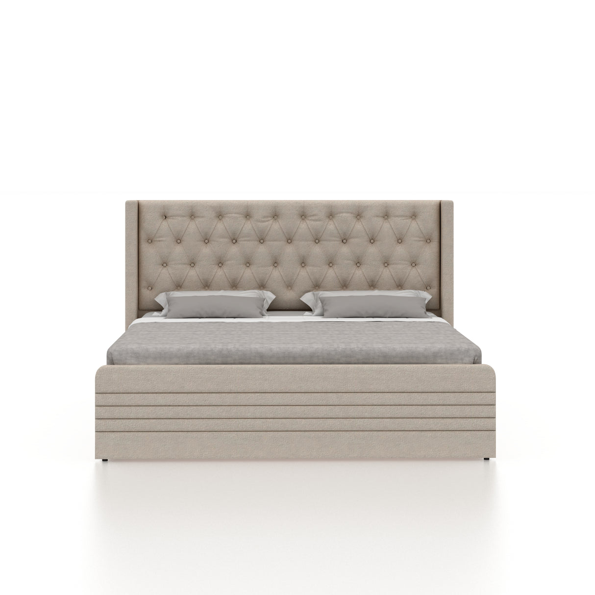 Bettan Upholstered Bed With Box Storage - 12 Months Warranty(LUXE EDITION)