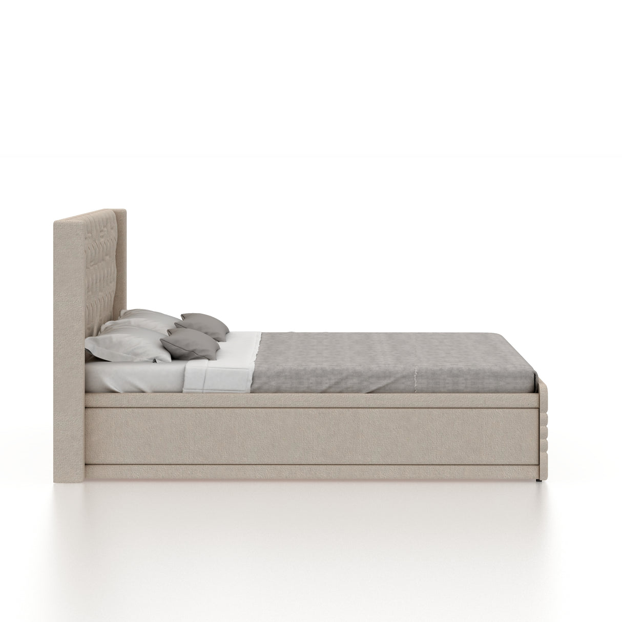 Bettan Upholstered Bed With Box Storage - 12 Months Warranty(LUXE EDITION)