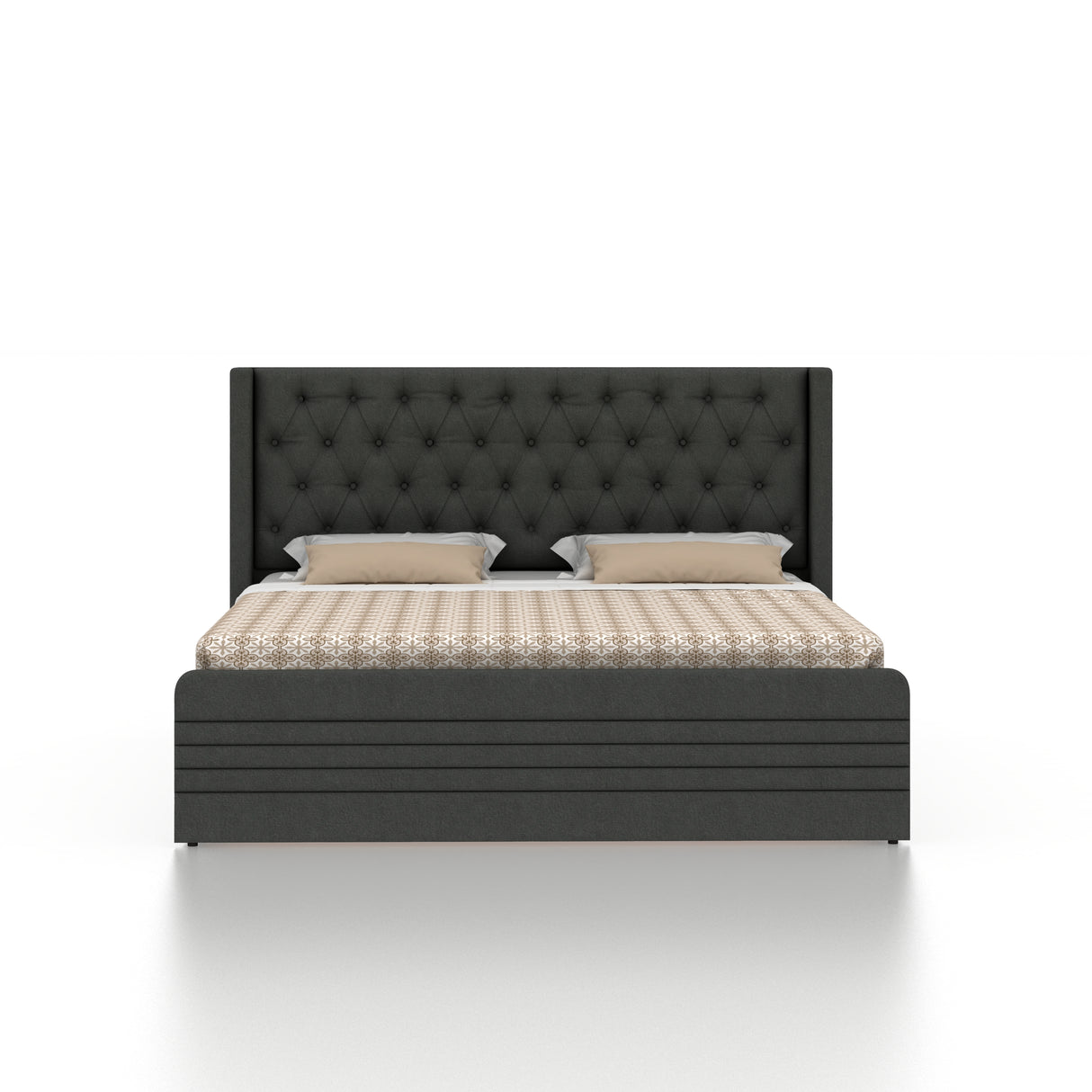 Bettan Upholstered Bed With Box Storage - 12 Months Warranty(LUXE EDITION)