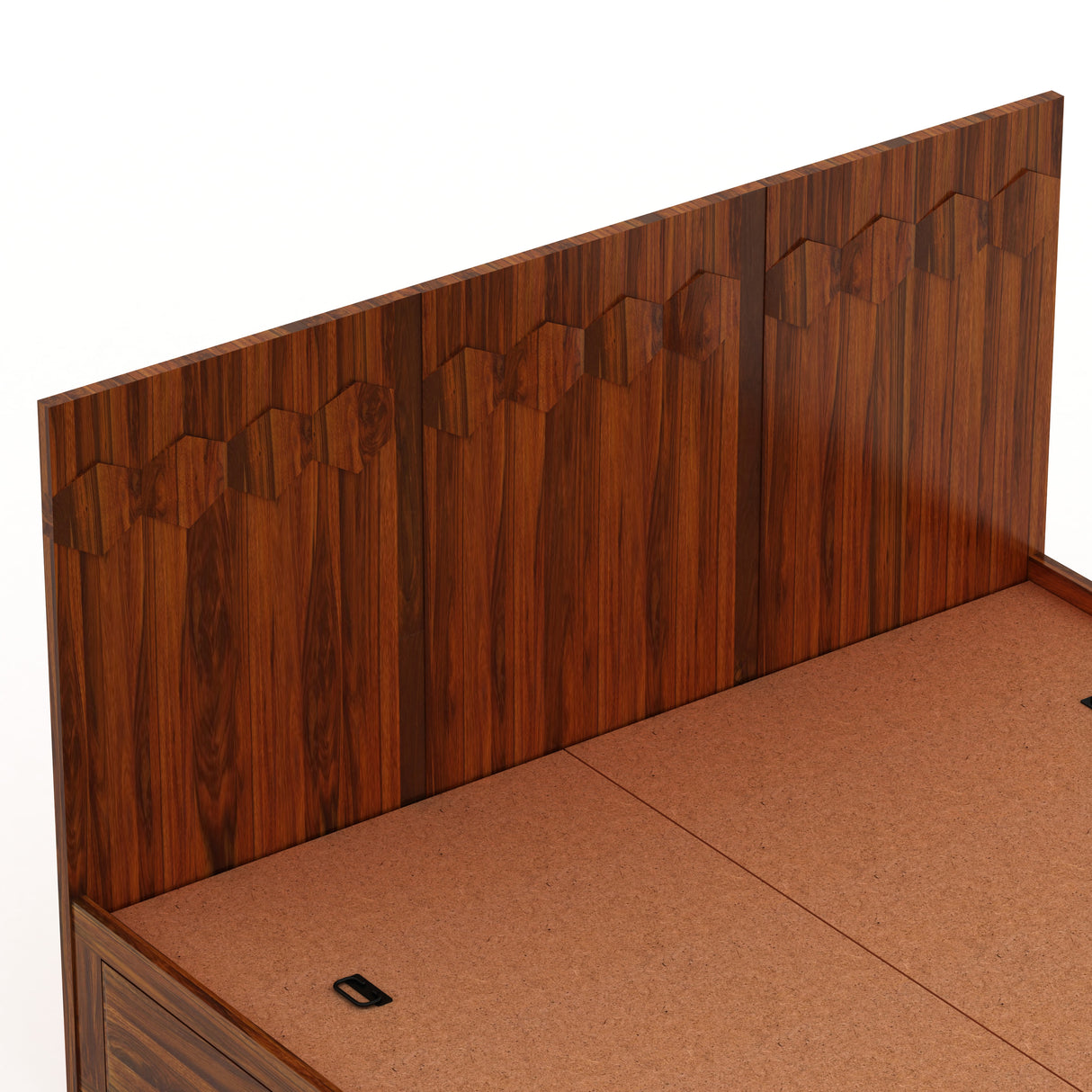 Hexa Solid Sheesham Wood Bed with Box Storage - 3 Years Warranty