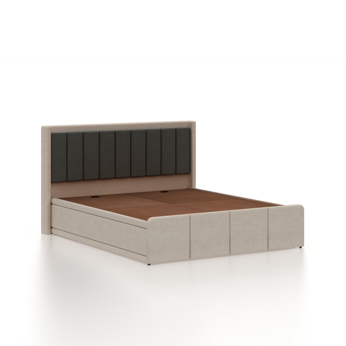 Hyness Upholstered Bed With Box Storage - 12 Months Warranty(LUXE EDITION)