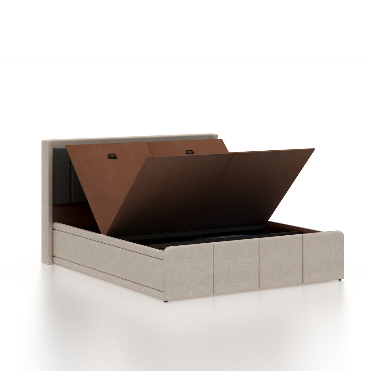 Hyness Upholstered Bed With Box Storage - 12 Months Warranty(LUXE EDITION)