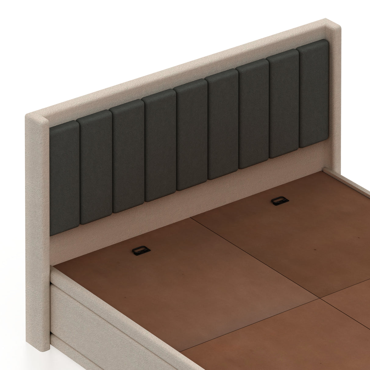 Hyness Upholstered Bed With Box Storage - 12 Months Warranty(LUXE EDITION)