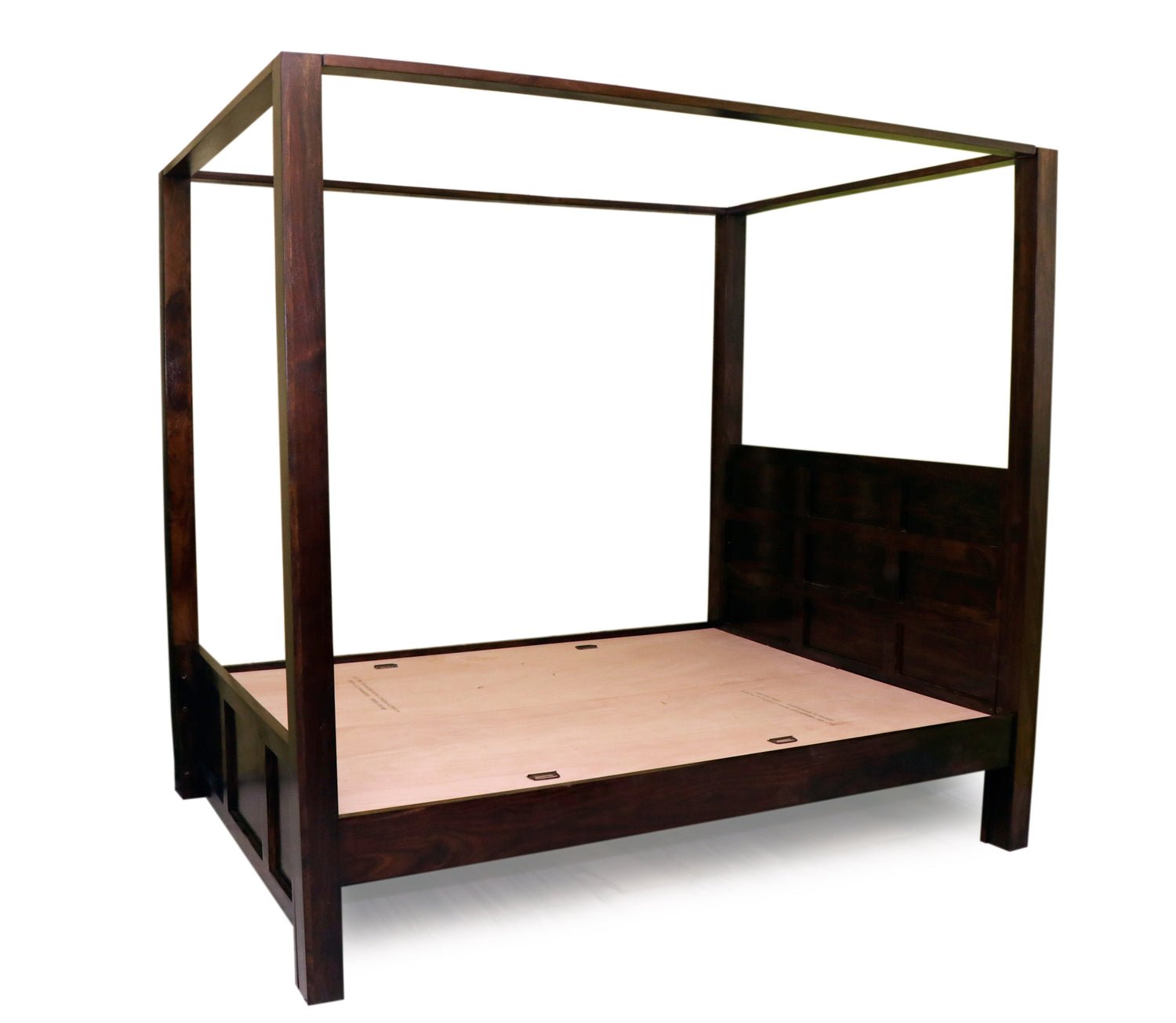 Akon Solid Sheesham Wood Poster Bed - 3 Years Warranty
