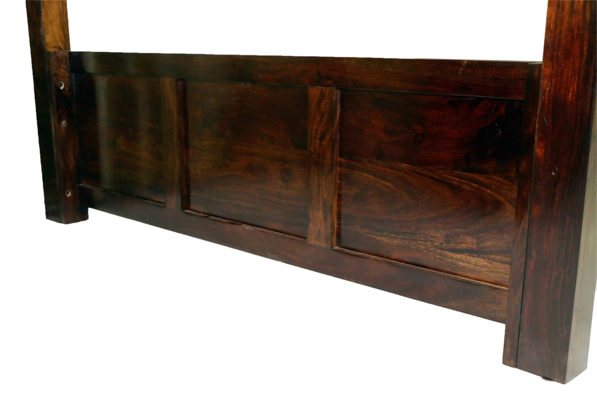 Akon Solid Sheesham Wood Poster Bed - 3 Years Warranty