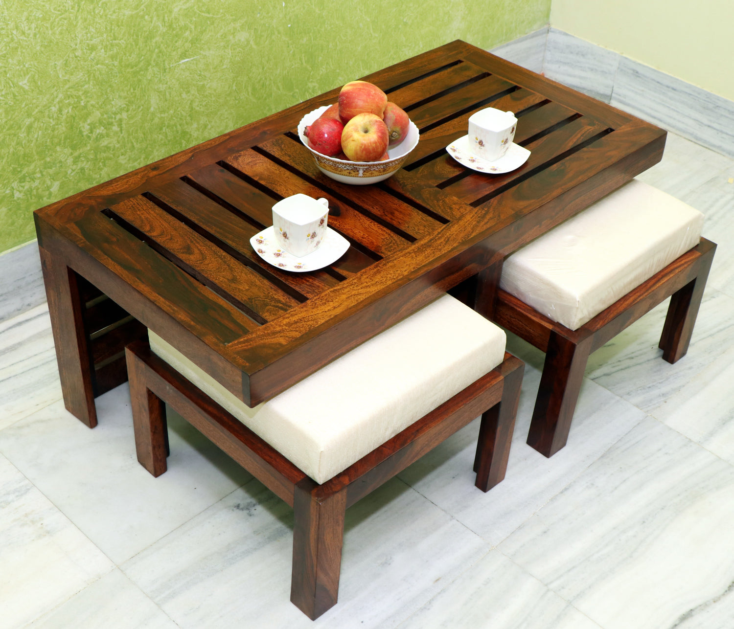 Cairo Solid Sheesham Wood Coffee Table - 3 Years Warranty