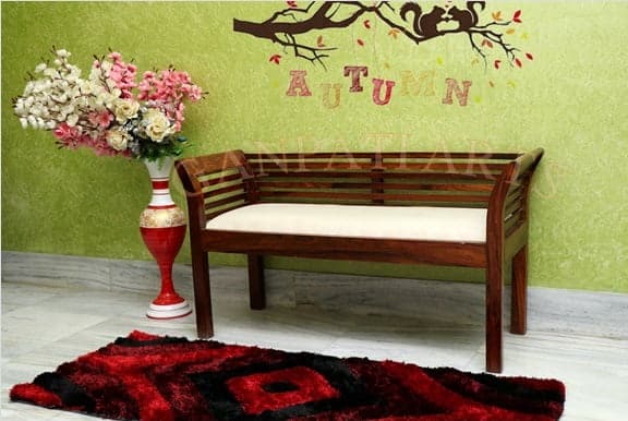 Italian Solid Sheesham Wood Bench - 3 Years Warranty