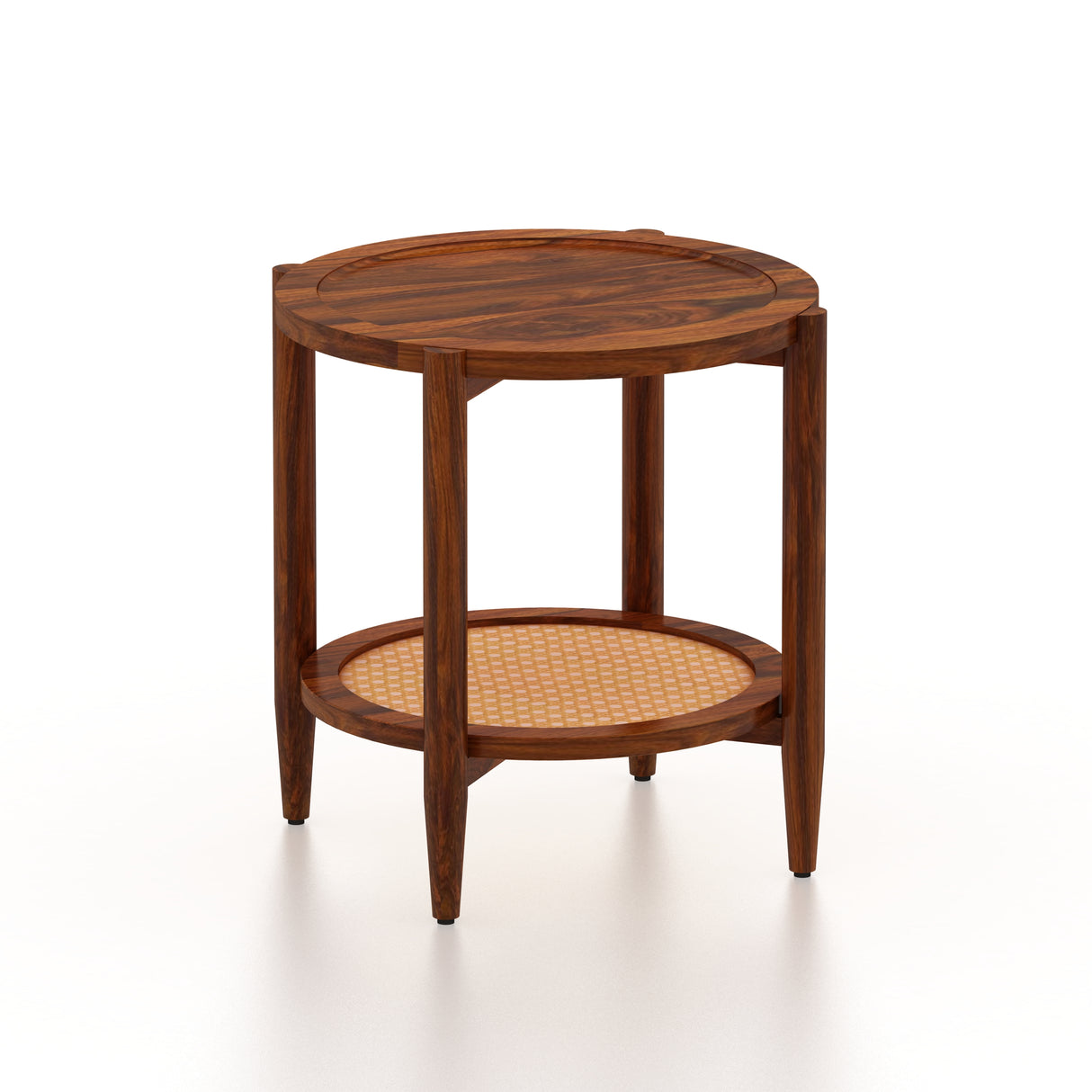 CUBA Solid Sheesham Wood End Table - 3 Years Warranty