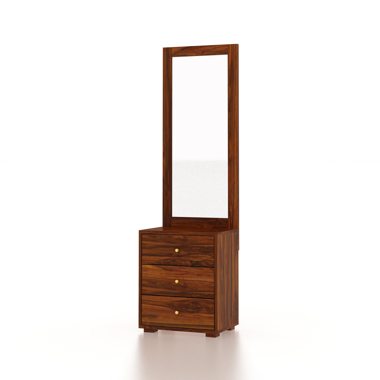 Swiss Solid Sheesham Wood Dressing Table - 3 Years Warranty