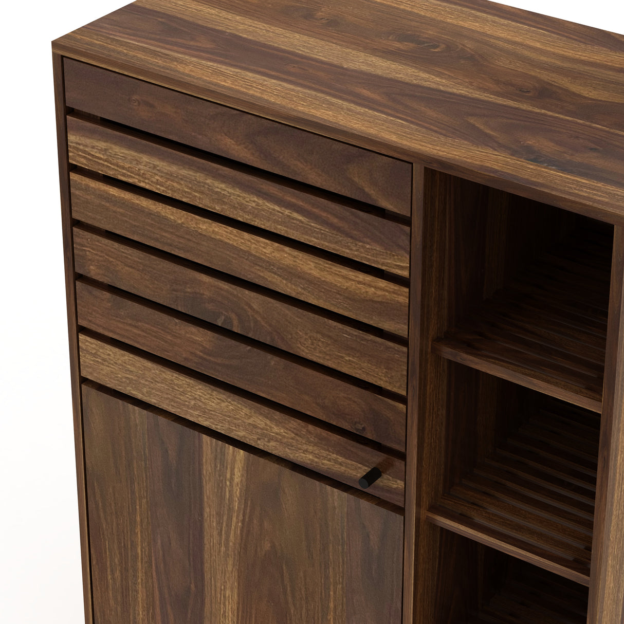 CAIRO Solid Sheesham Wood Shoe Rack Cabinet - 3 Years Warranty