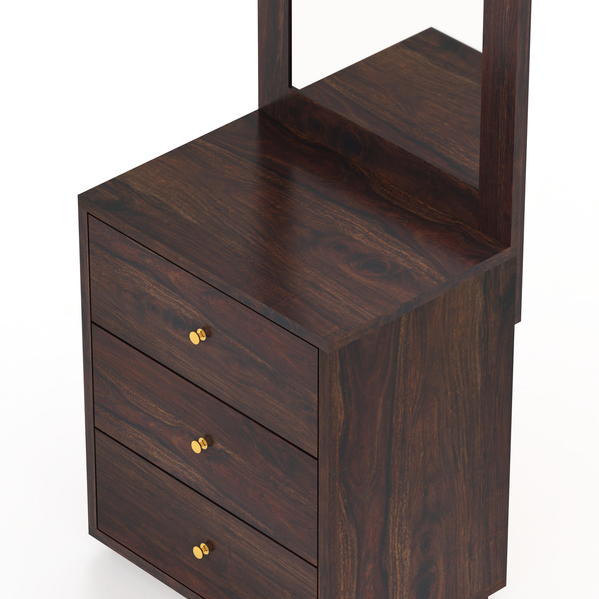 Swiss Solid Sheesham Wood Dressing Table - 3 Years Warranty