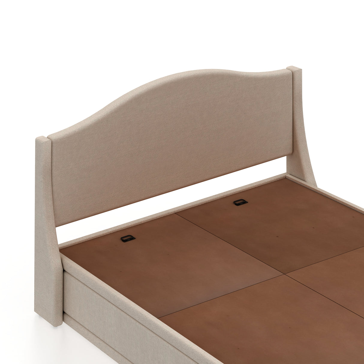 Maron Upholstered Bed With Box Storage - 12 Months Warranty(LUXE EDITION)