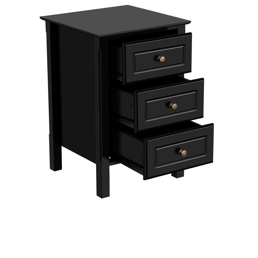 ISAAC Solid Sheesham Wood Bedside Table - 3 Years Warranty (LUXE EDITION)