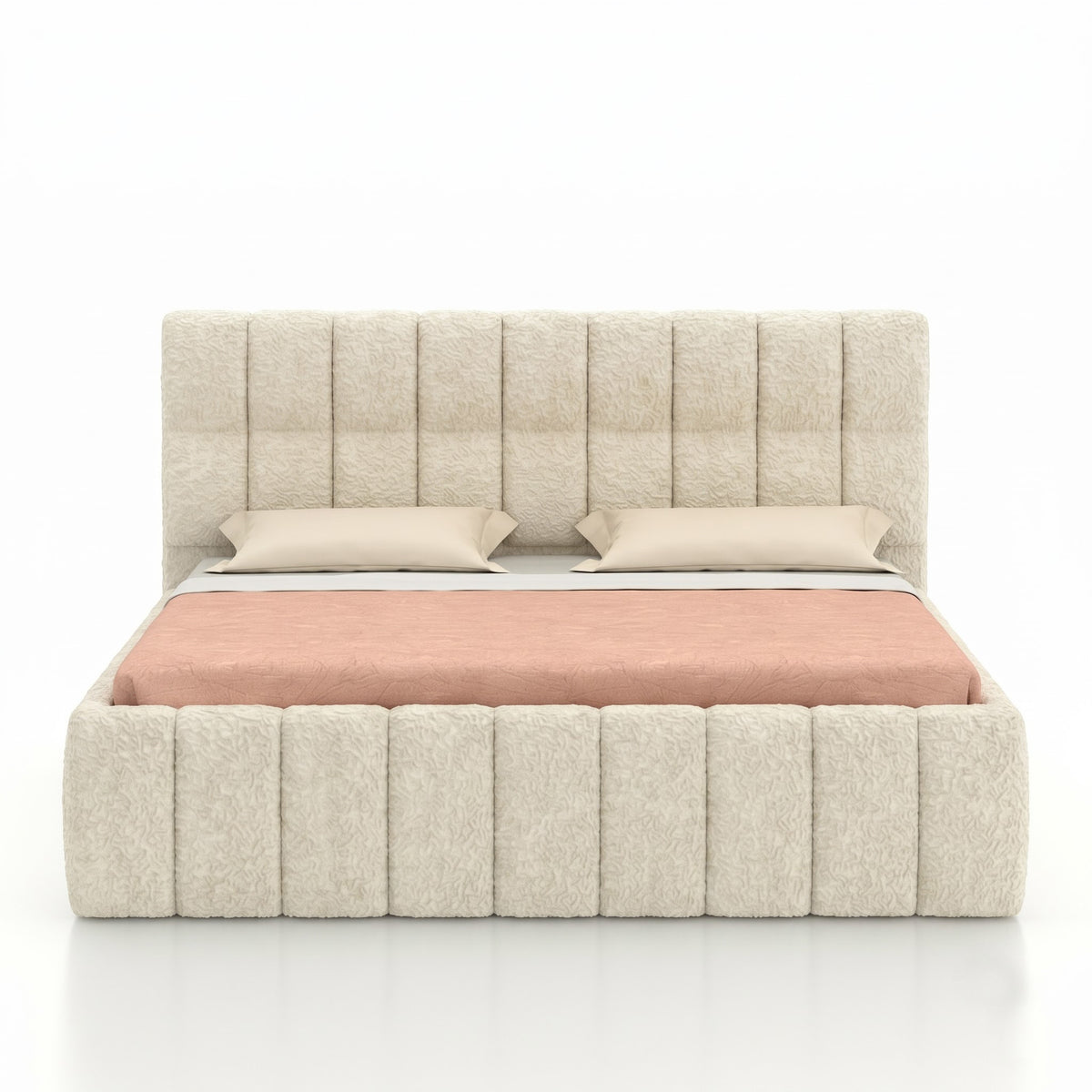 ROSKY Upholstered Bed With Box Storage - 12 Months Warranty(LUXE EDITION)