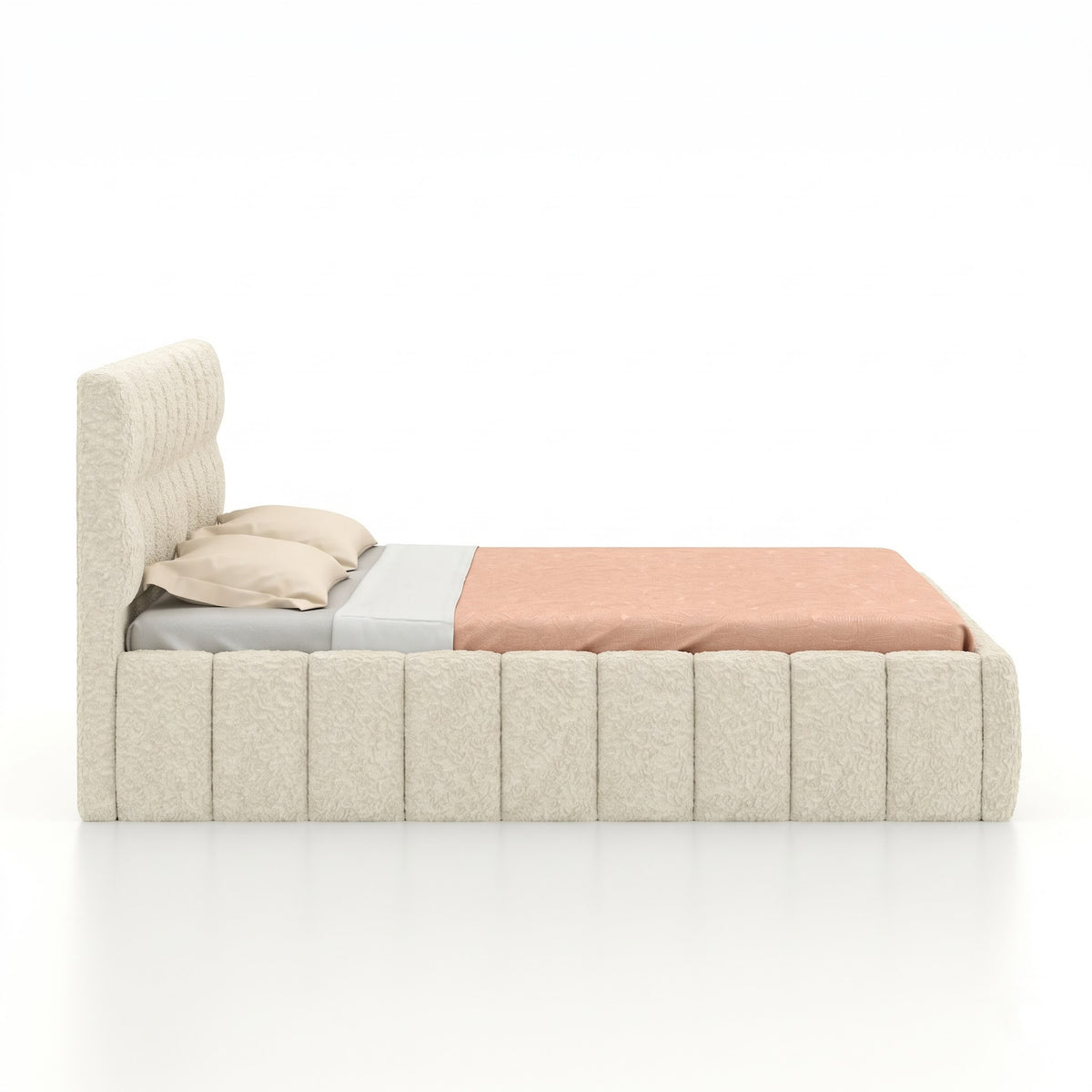 ROSKY Upholstered Bed With Box Storage - 12 Months Warranty(LUXE EDITION)