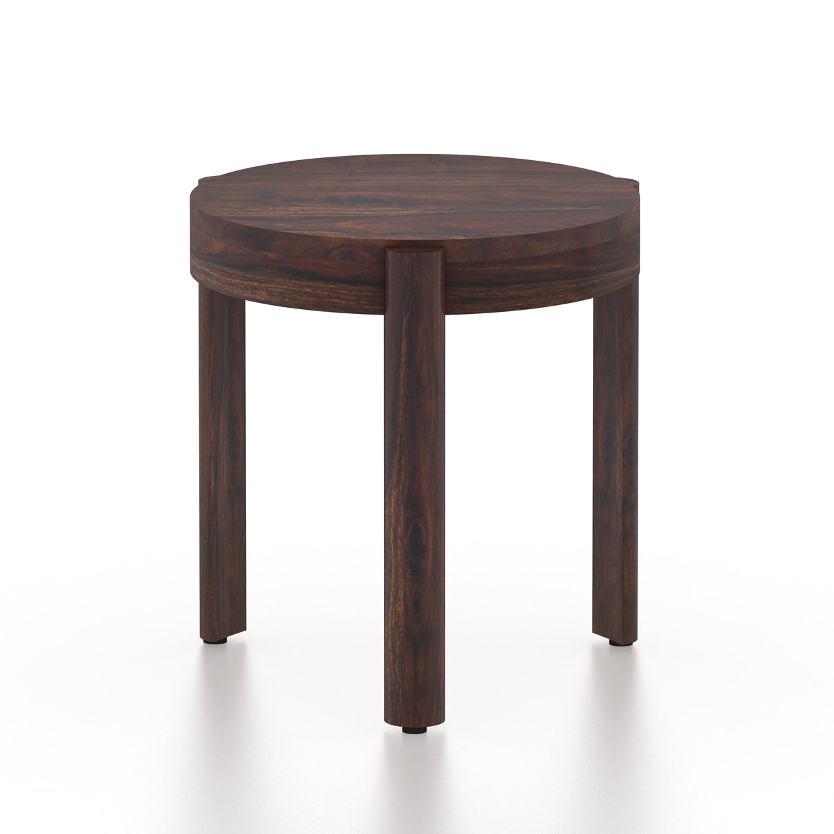 Round Solid Sheesham Wood Nesting Stools - 3 Years Warranty