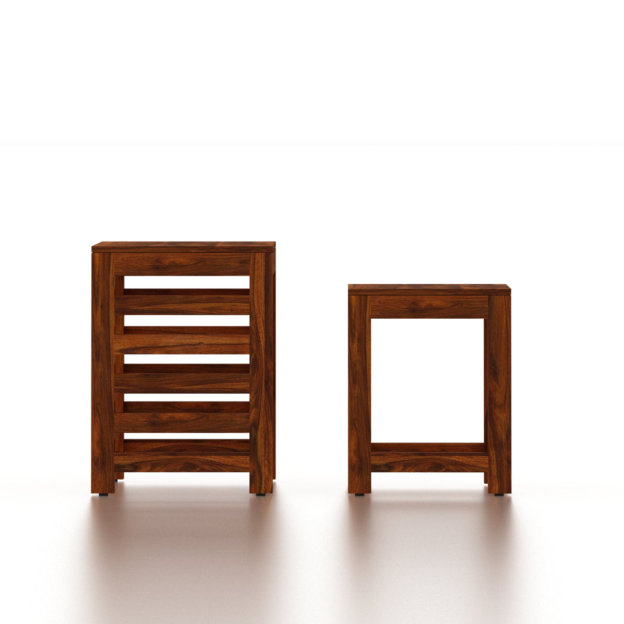 Cairo Solid Sheesham Wood Nesting Stools - 3 Years Warranty