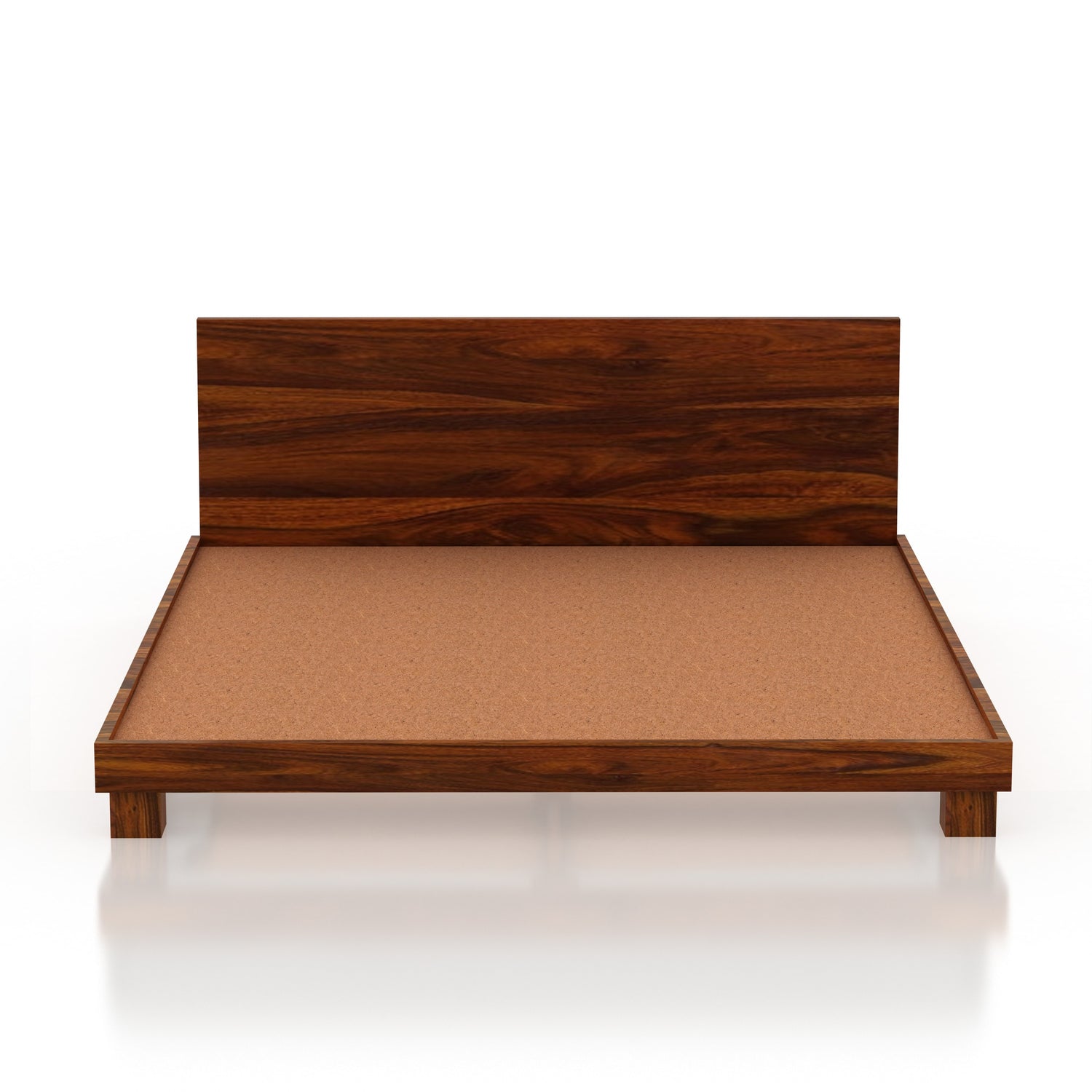 Mark Solid Sheesham Wood Platform Bed - 3 Years Warranty