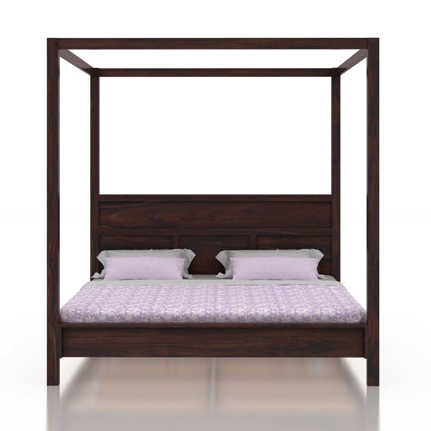 Rayon Grand Poster Solid Sheesham Wood Bed - 3 Years Warranty