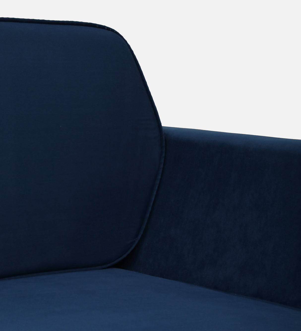 SANTORI Three Seater Upholstered Sofa Velvet - 12 Months Warranty - NAVY BLUE