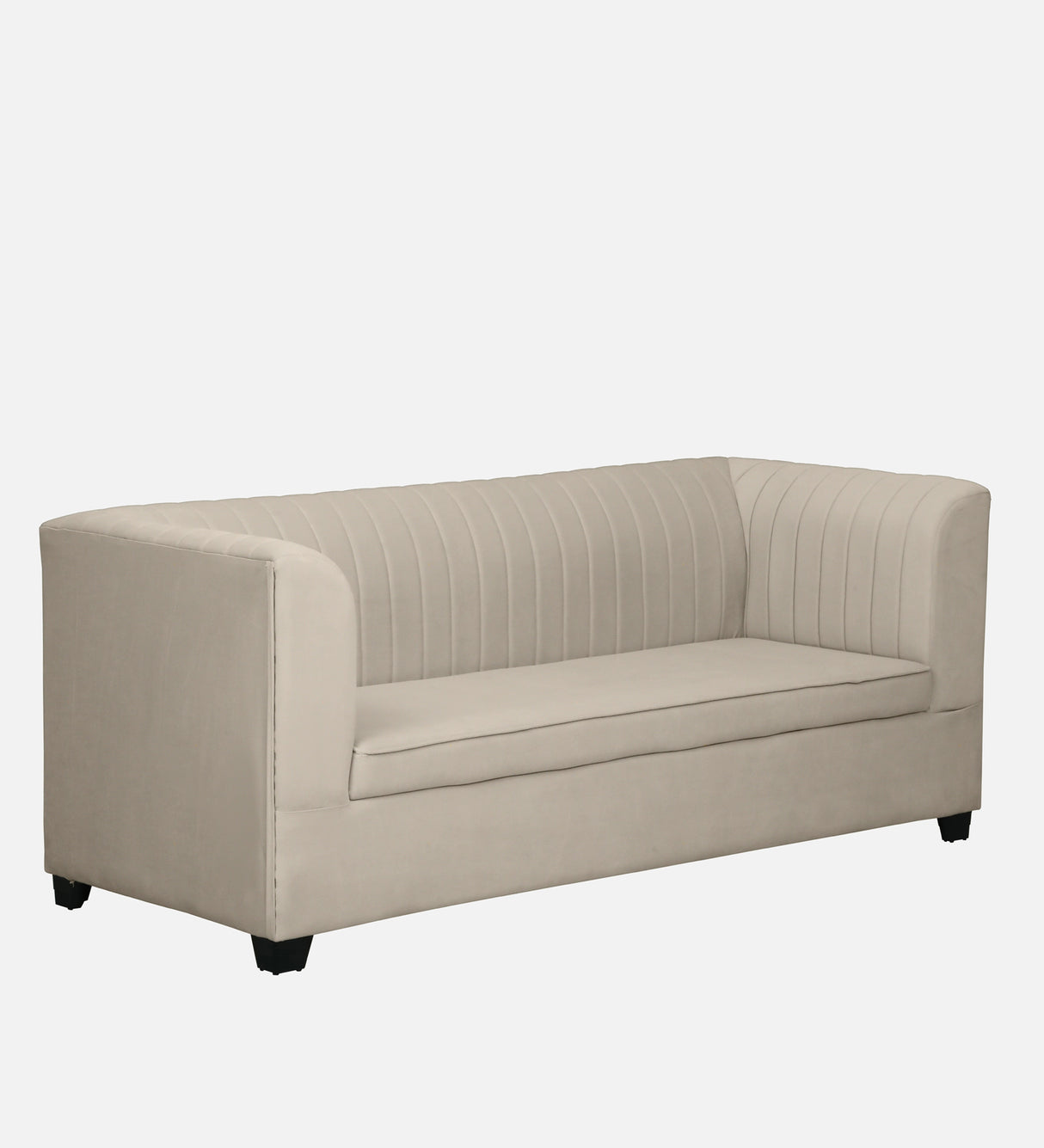 VENUS Three Seater Upholstered Sofa Velvet - 12 Months Warranty - SEASAME