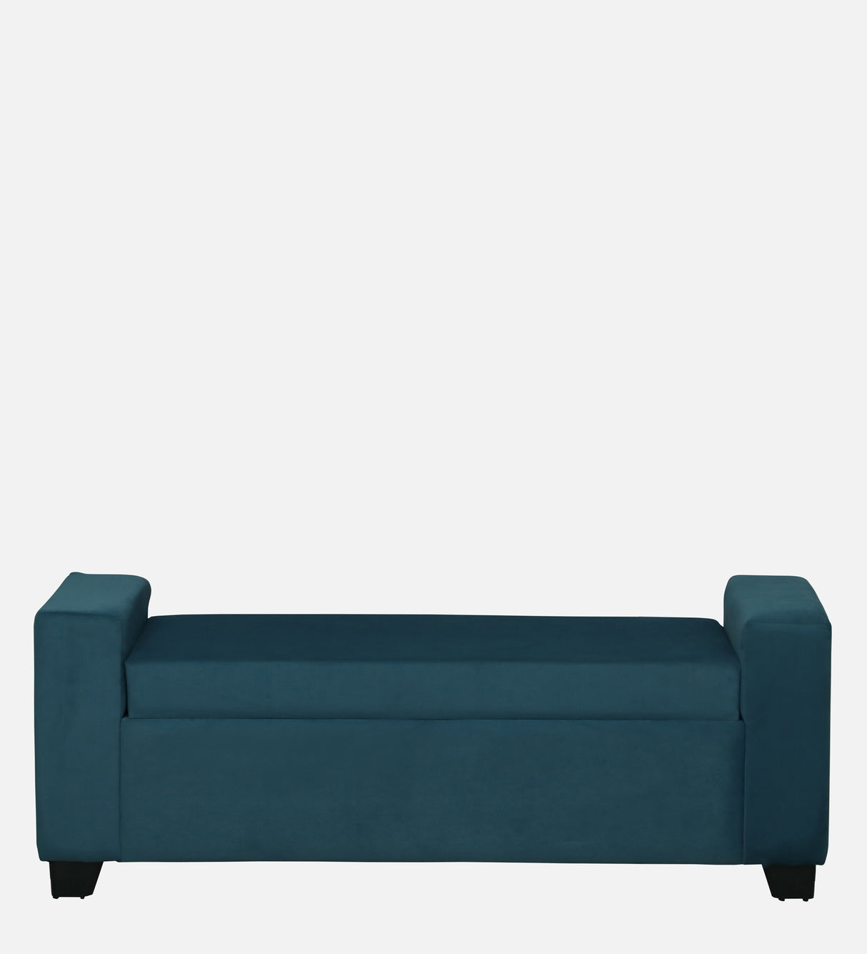 BOLT Upholstered Ottoman Bench With Storage - 12 Months Warranty(Teal Color)
