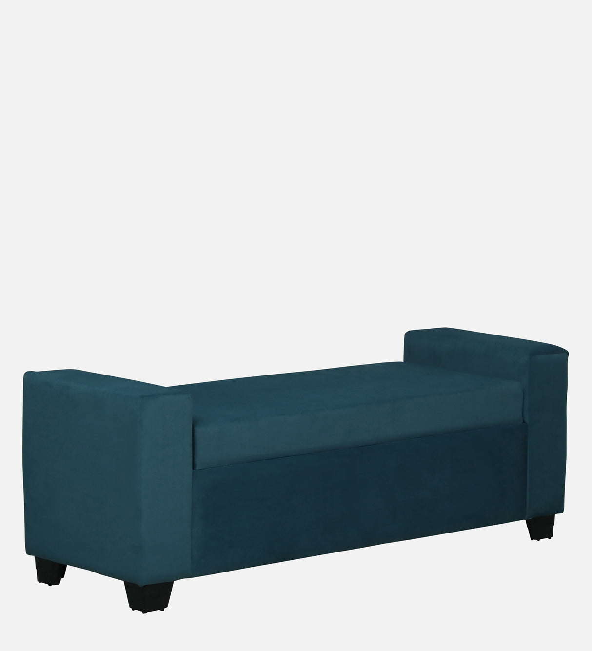 BOLT Upholstered Ottoman Bench With Storage - 12 Months Warranty(Teal Color)