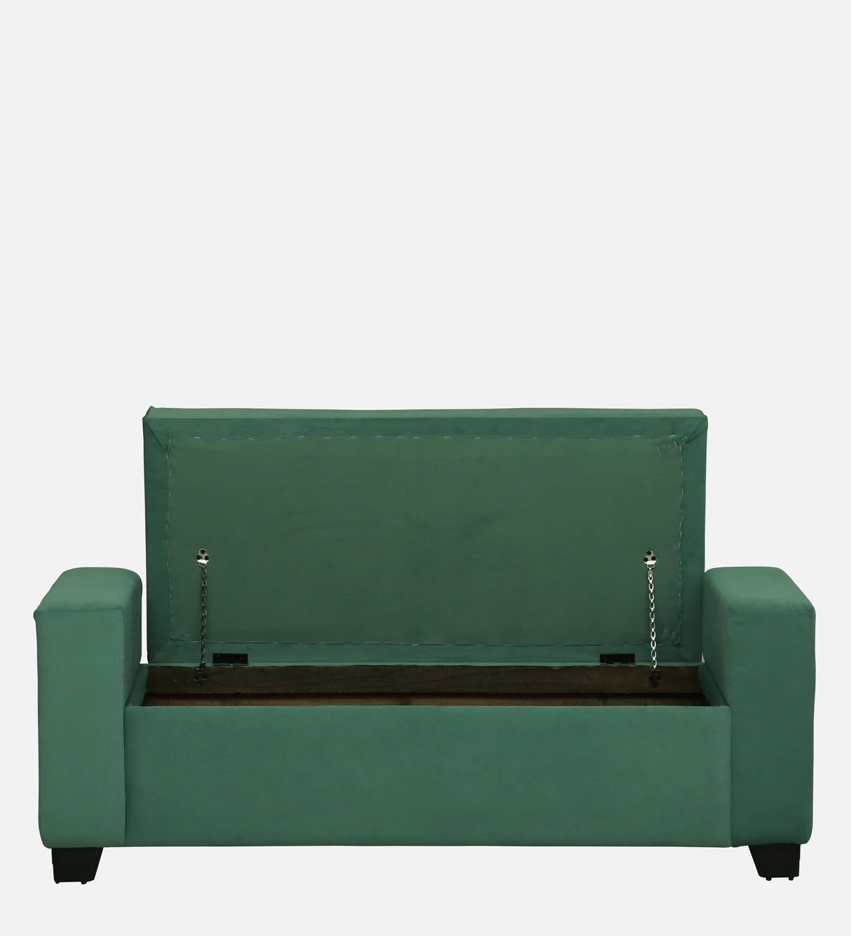 BOLT Upholstered Ottoman Bench With Storage - 12 Months Warranty(Oasis Color)