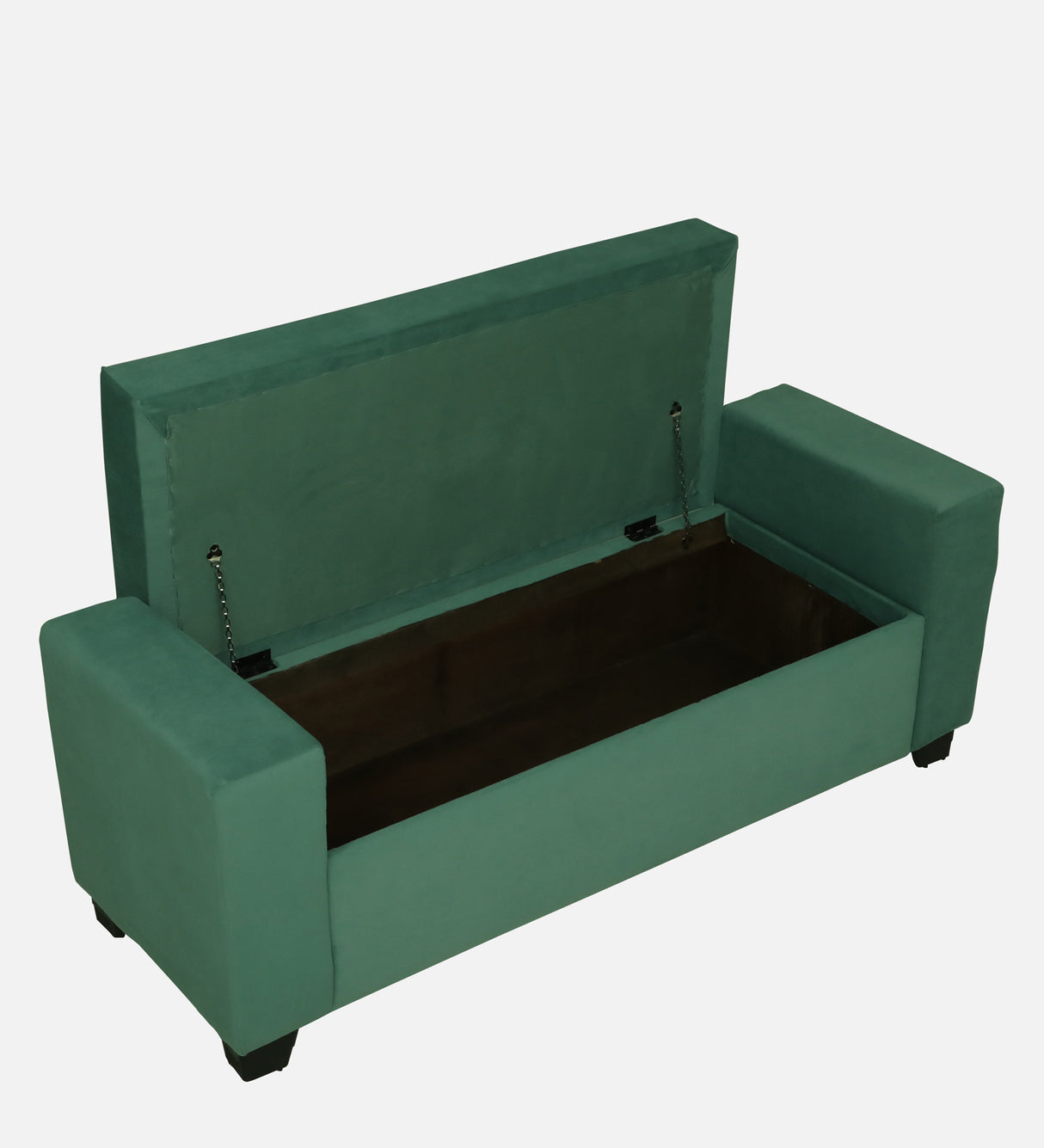 BOLT Upholstered Ottoman Bench With Storage - 12 Months Warranty(Oasis Color)