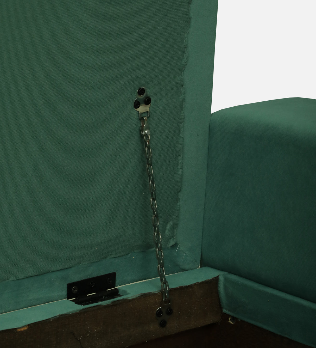 BOLT Upholstered Ottoman Bench With Storage - 12 Months Warranty(Oasis Color)