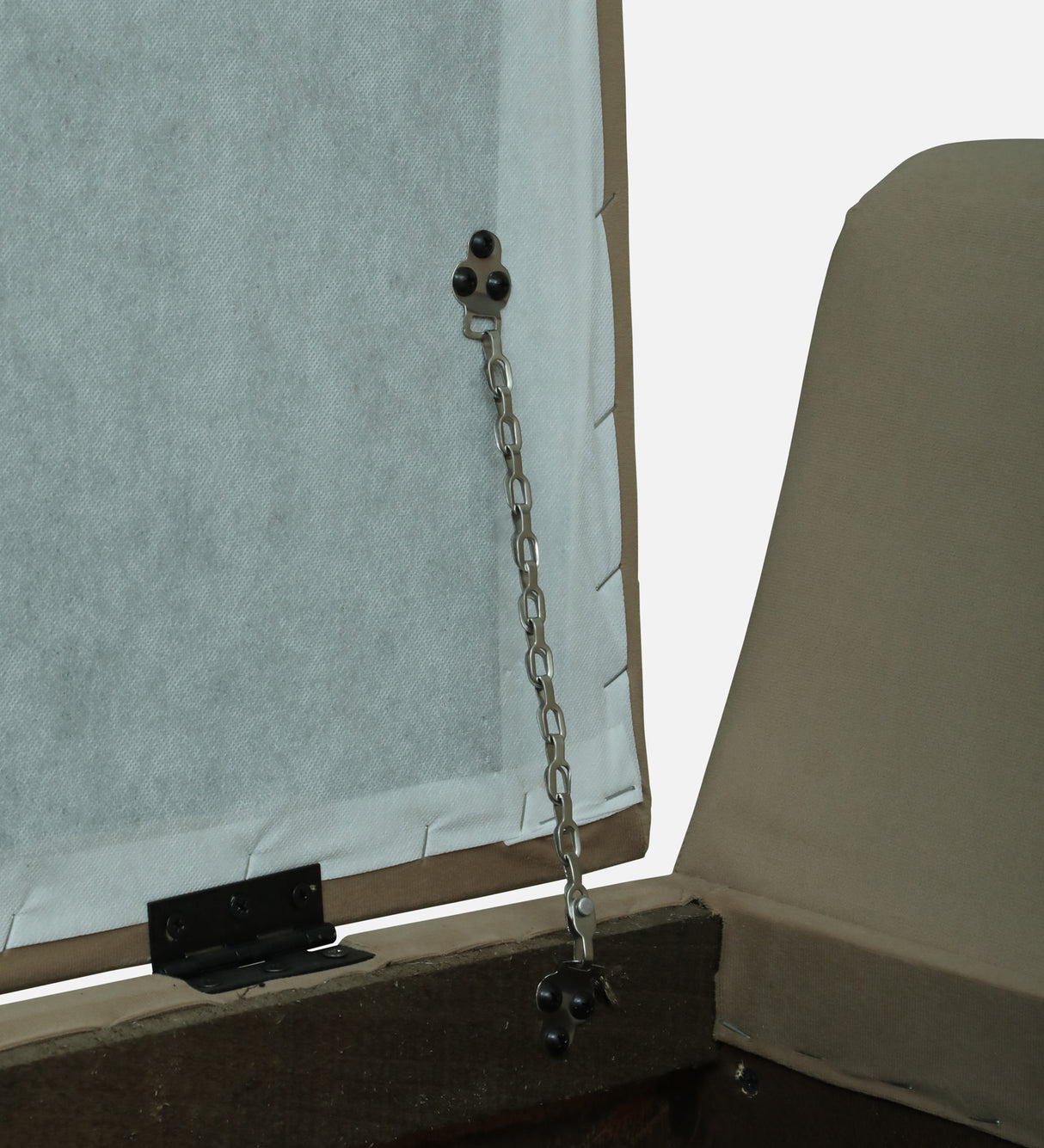 Mayor Upholstered Ottoman Bench With Storage - 12 Months Warranty(Brown)