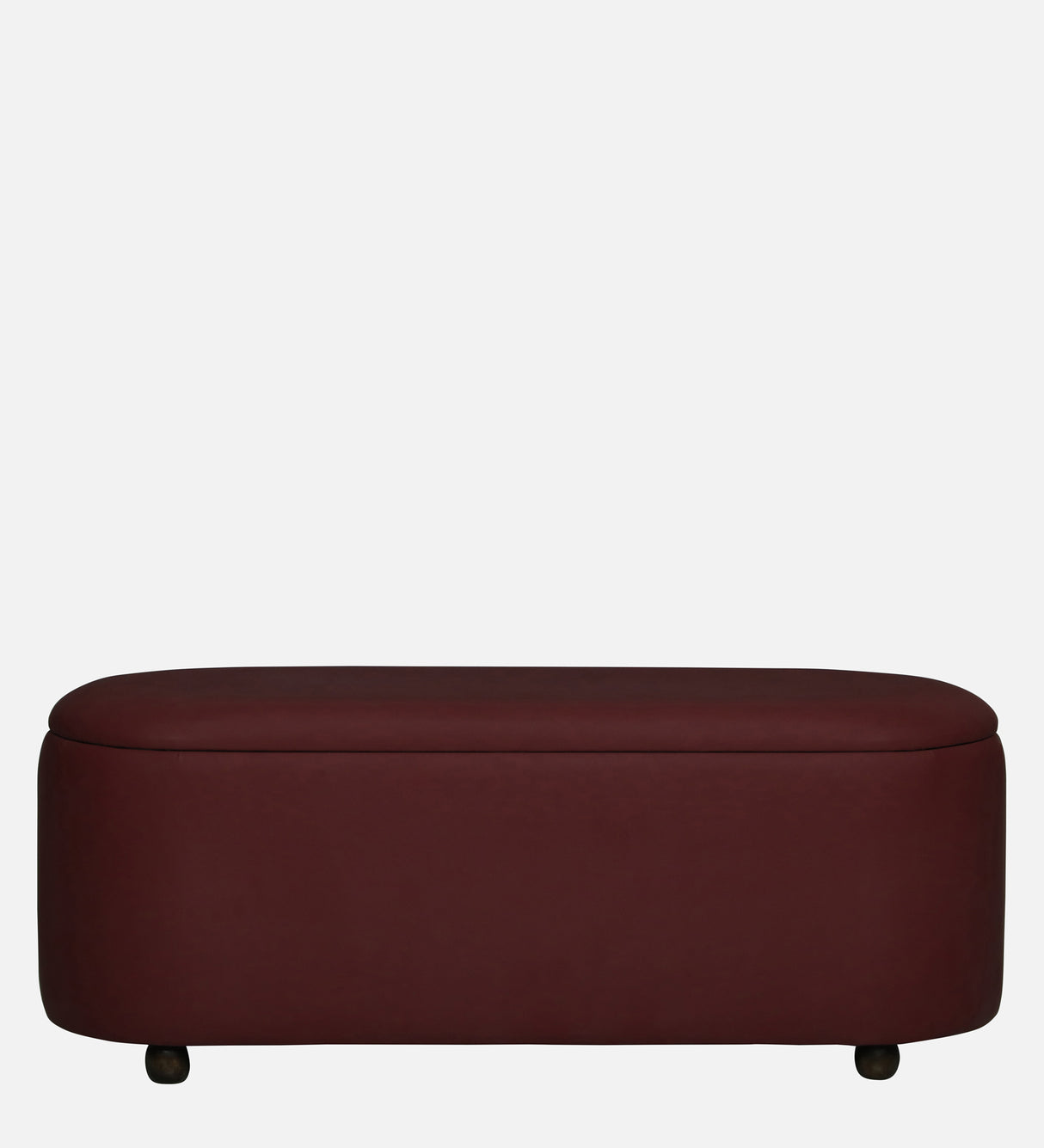 ROMAN Upholstered Ottoman Bench With Storage - 12 Months Warranty(Wine)