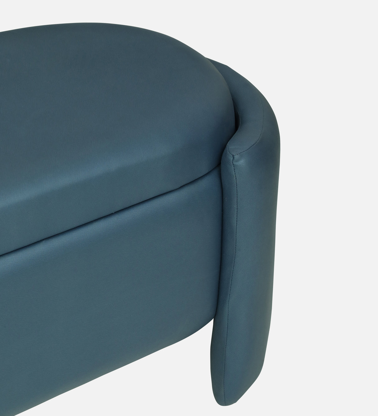 LOUISE Upholstered Ottoman Bench With Storage - 12 Months Warranty(Teal Blue)