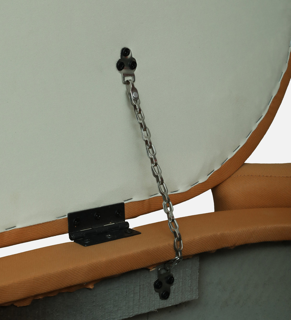 LOUISE Upholstered Ottoman Bench With Storage - 12 Months Warranty(SAFFRON)